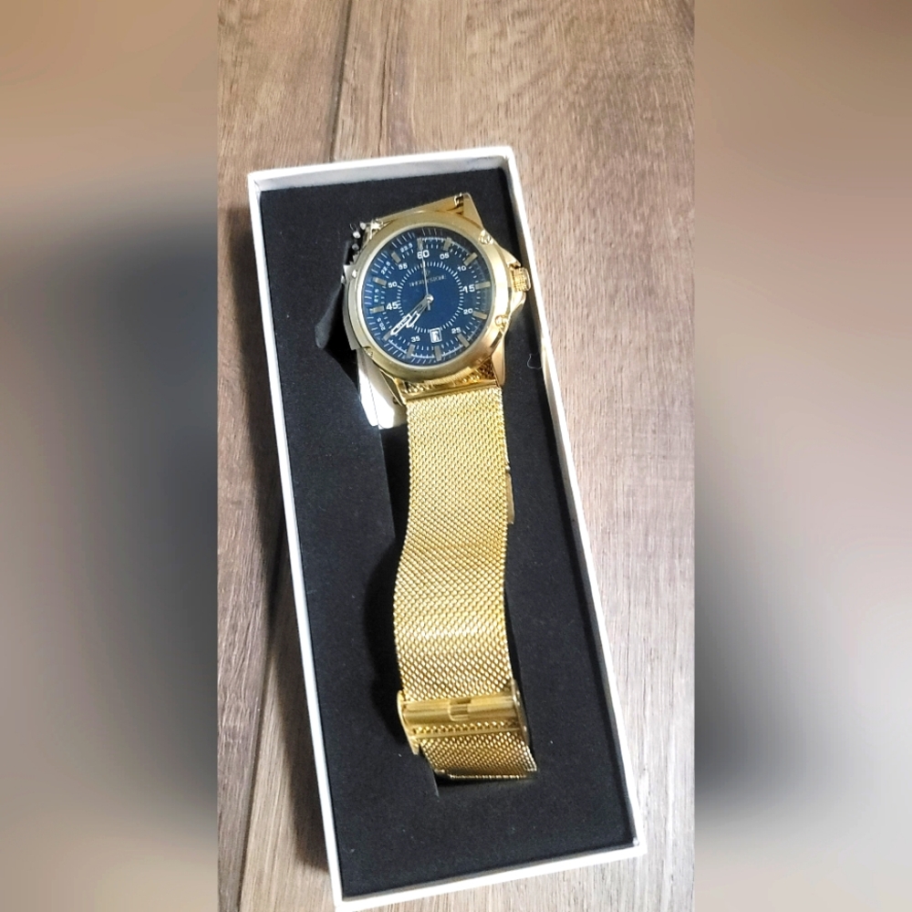 TIMOTHYSTONE Gold and Blue Men's Watch